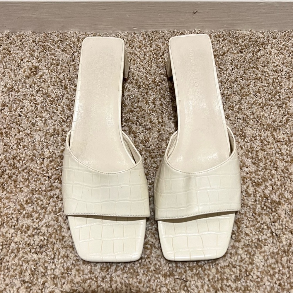 Princess Polly Cream Heeled Sandals - Picture 2 of 7